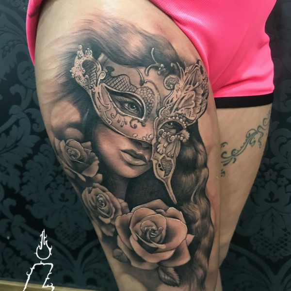 tatuaje máscara
